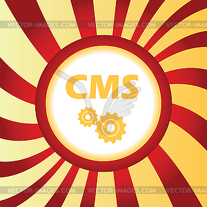 CMS settings abstract icon - vector EPS clipart