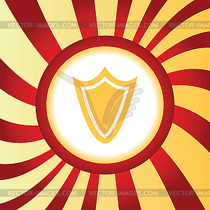 Shield abstract icon - vector clipart