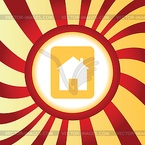 House sign abstract icon - vector clipart