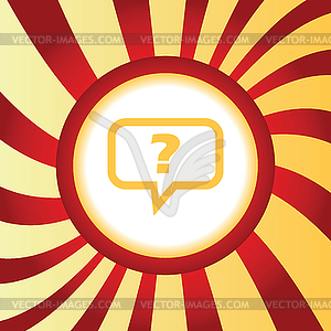 Question abstract icon - vector clipart