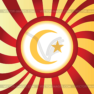 Турция абстрактный символ значок - клипарт в векторном виде