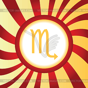 Scorpio abstract icon - vector clipart