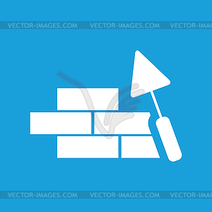 Building wall icon - vector image