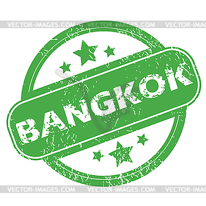 Bangkok green stamp - vector EPS clipart