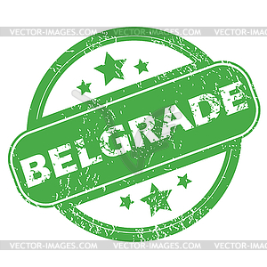 Belgrade green stamp - stock vector clipart