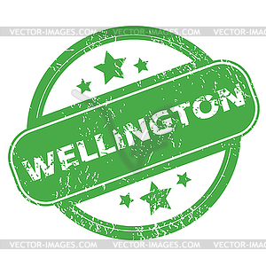 Wellington green stamp - vector clipart