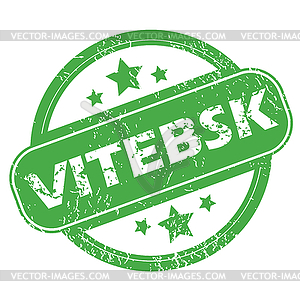 Vitebsk green stamp - vector image