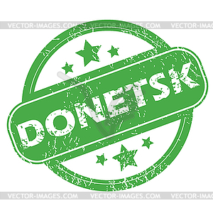 Donetsk green stamp - vector clipart