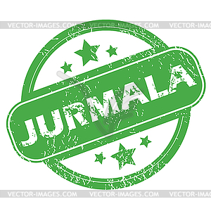 Jurmala green stamp - vector image