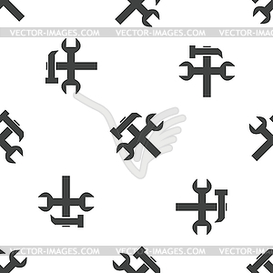 Repairs pattern - white & black vector clipart