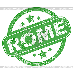 Рим зеленый штамп - векторный клипарт EPS