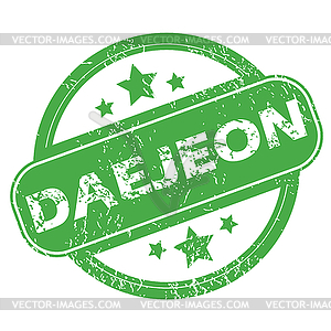 Daejeon green stamp - vector clipart