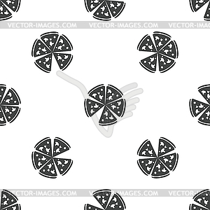 Pizza pattern - vector image