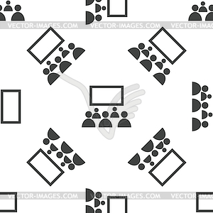 Cinema audience pattern - vector image