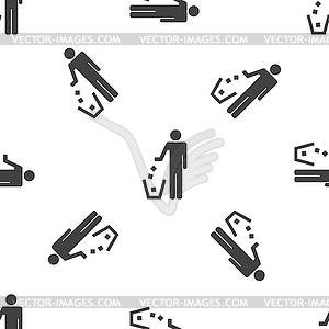 Recycling pattern - vector clipart
