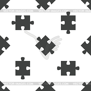 Puzzle pattern - vector clipart