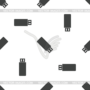 USB stick pattern - vector image