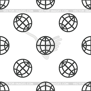 Глобус шаблон - изображение в формате EPS