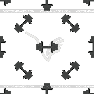 Barbell pattern - vector clipart