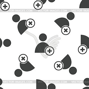 Add user pattern - vector clipart