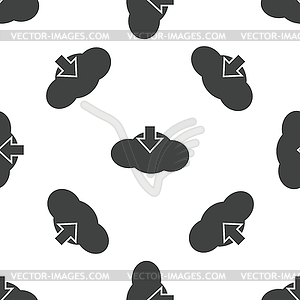 Cloud download pattern - vector image