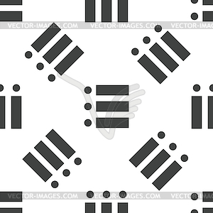 Dotted list pattern - white & black vector clipart