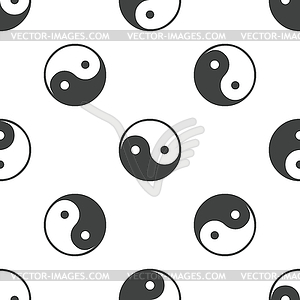 Ying yang pattern - vector clipart
