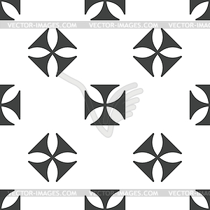 Maltese cross pattern - vector clipart