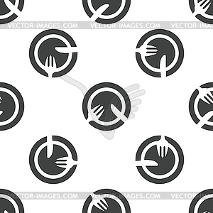 Tableware pattern - royalty-free vector clipart