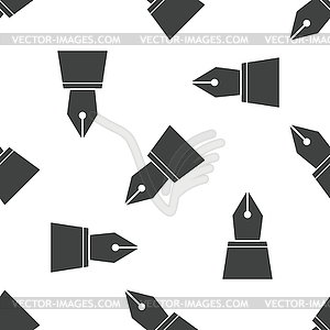 Ink pen nib pattern - vector clip art