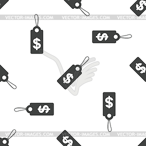 Dollar price pattern - vector clipart