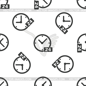 24 workhours pattern - vector clipart