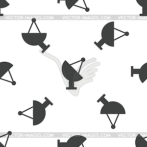 Satellite dish pattern - vector image