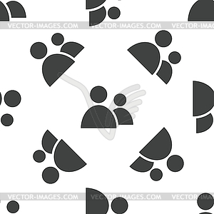 Contacts pattern - vector image