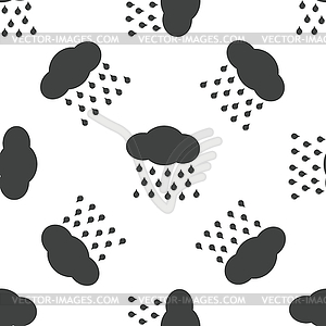 Raining pattern - vector clipart