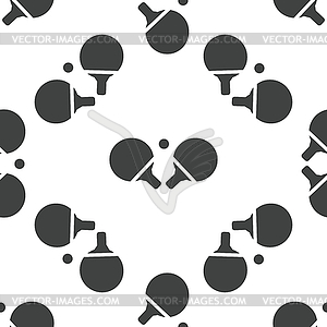 Table tennis pattern - vector clip art