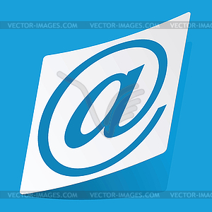 Mail sticker - vector clip art