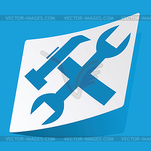 Repairs sticker - vector image