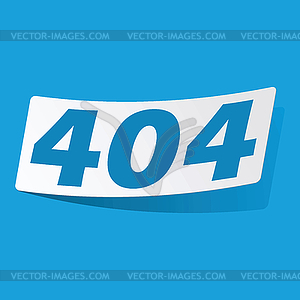 404 sticker - vector clipart