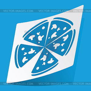 Pizza sticker - vector clipart