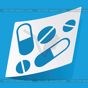 Медицина стикер - изображение векторного клипарта