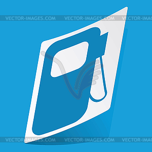Gas station sticker - vector image