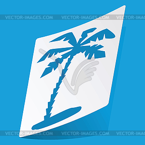 Palm sticker - vector clip art