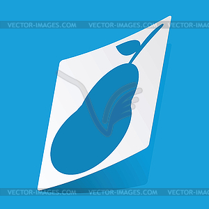 Pear sticker - vector image