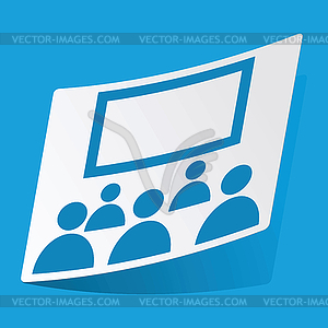 Audience sticker - vector clipart