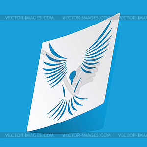 Bird sticker - vector clipart