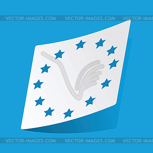 European Union sticker - vector clipart