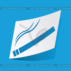 Cigarette sticker - vector image