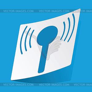 Signal sticker - vector clipart