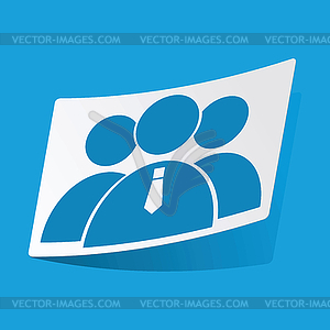 User group sticker - vector clipart